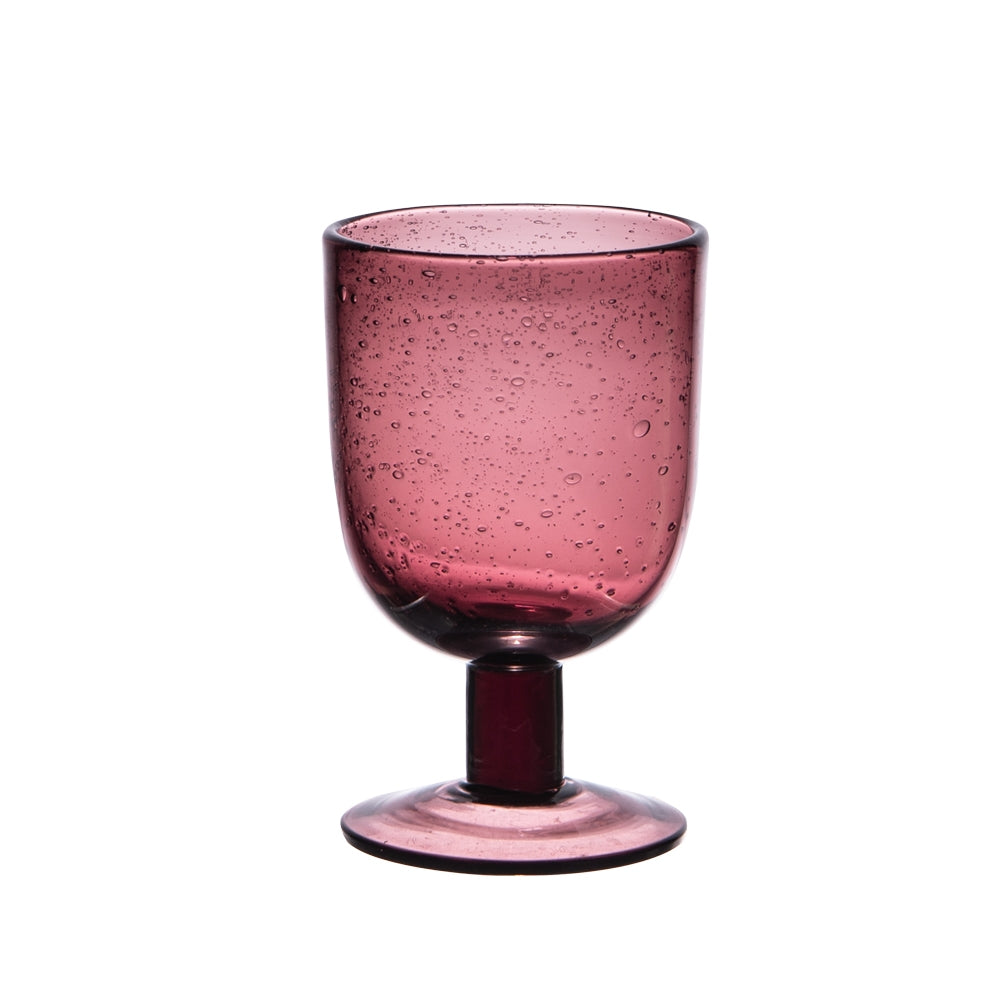 Verre à pied 28 cl Luberon bullé violet (lot de 6) Table passion - Mathon - 1
