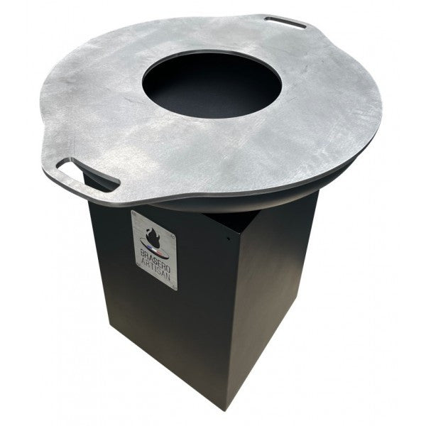 Brasero Rond Noir Ø 800 mm sur Meuble Le Dudule - Brasero Artisan - Mathon - 2