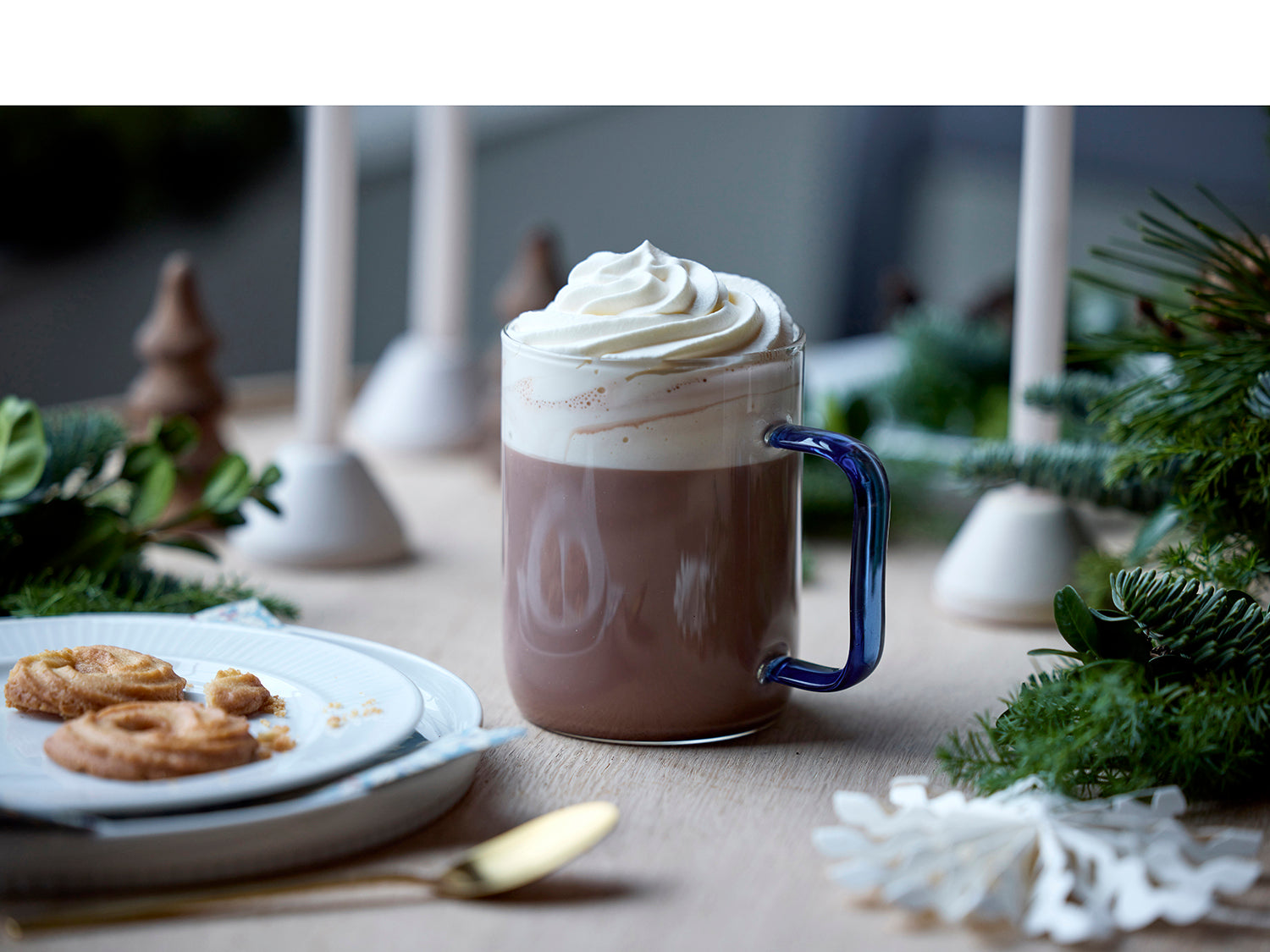 Set de 2 mugs TORINO en verre Bleu Lyngby Glas - Mathon - 9