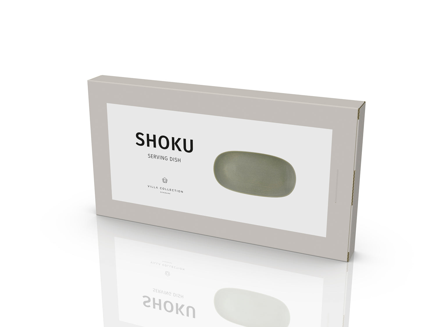 Plat de service UMAMI en grès Vert pur Villa Collection - Mathon - 3