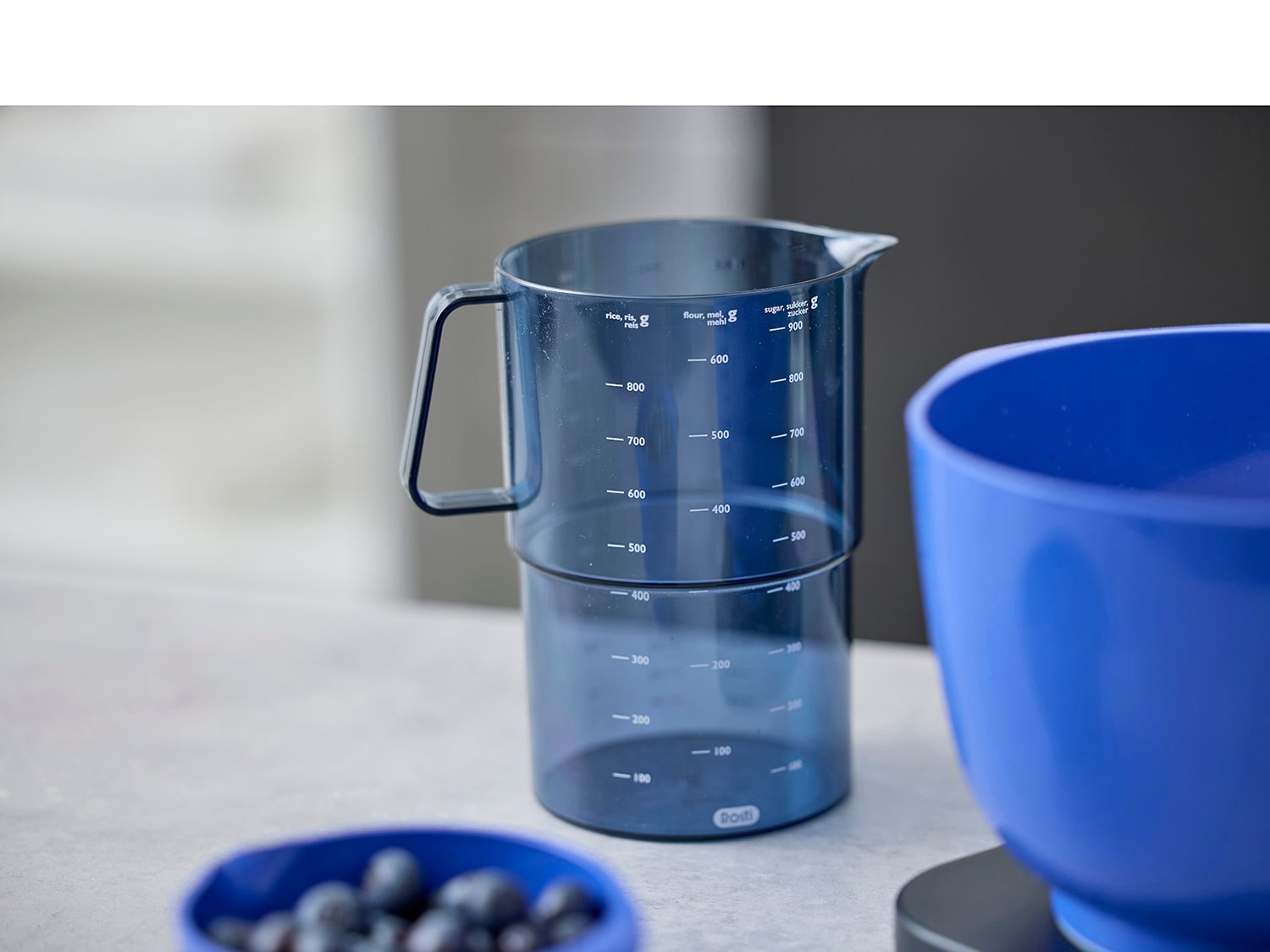 Pichet doseur MENSURA 1l en plastique rigide Bleu pastel Rosti - Mathon - 9