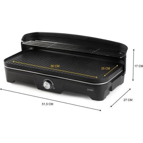 Barbecue Electrique - Grillade Grill De Table - Bbq Electrique - Domo Domo - Mathon - 6