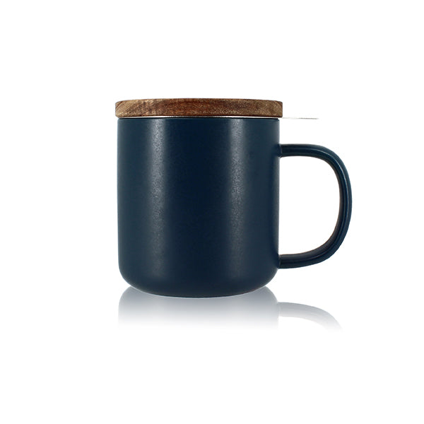 Tisanière mug Juliet en grès bleu 300 ml Ogo - Mathon - 1