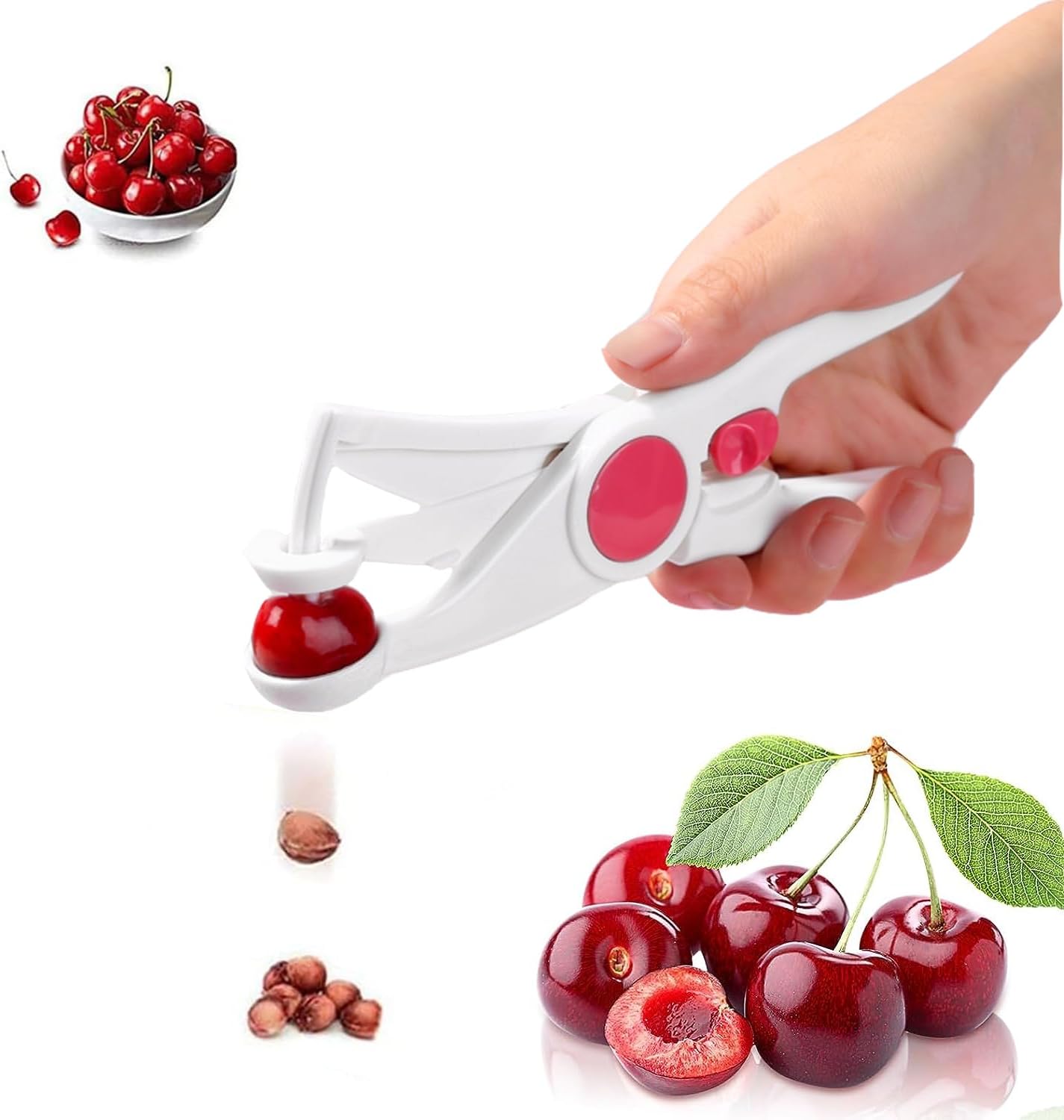 Denoyauteur cerise pour Fruits des Cerises, Des Olives et des Dattes Rouges Vendos85 - Mathon