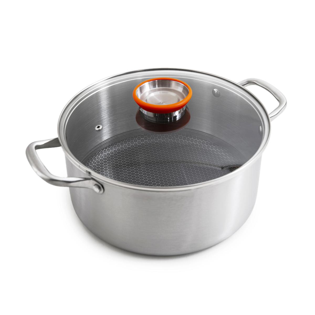 Marmite 28cm triplex avec couvercle - "Black Cube" Laguiole Cuisson - Mathon - 2