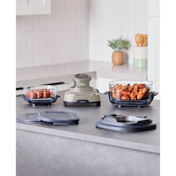 Friteuse Sans Huile Ninja Crispi Airfryer En Verre Fn101eust Beige Ninja - Mathon - 2