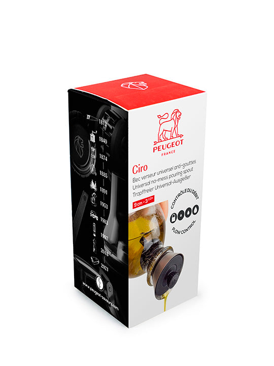 Ciro Bec verseur à débit réglable anti-gouttes pour huiles et vinaigres Peugeot - Mathon - 3