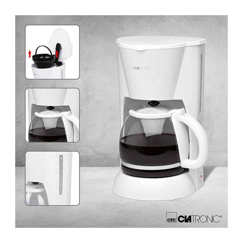 Cafetière 12-14 tasses 1,5L Clatronic KA 3473 Blanc Clatronic - Mathon - 2