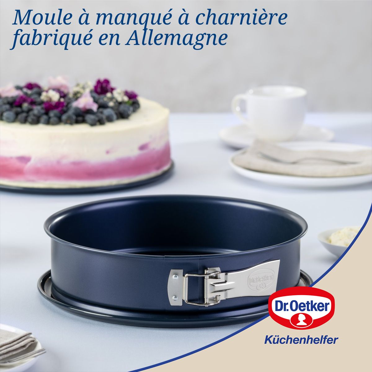 Ensemble de 2 Moules à manqué à charnière 28 cm Dr Oetker Back Liebe Dr. Oetker - Mathon - 5