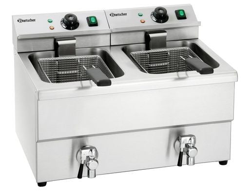 Friteuse professionnelle à poser double imbiss II - 2 x 8 Litres - Bartscher - Mathon - 1