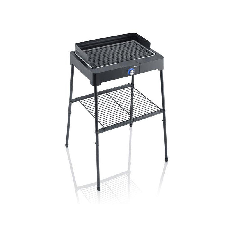Barbecue Sur Pieds  Noir   2200 W  Th° 44,5x26cm Grille Fonte  Pare-ven   - 8568 Severin - Mathon - 2