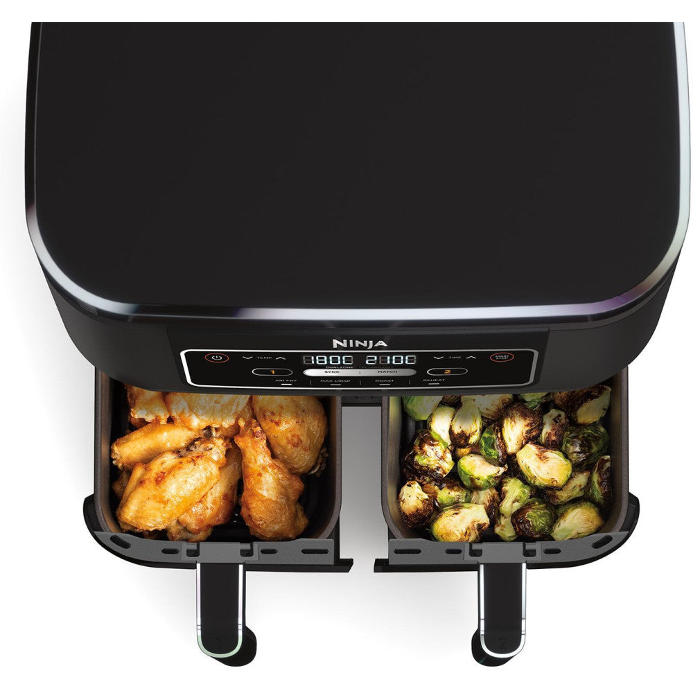 Friteuse Sans Huile Ninja - Foodi Af200eu - Capacité 7,6l - Double Cuve - 4 Programmes De Cuisson - 2400w Ninja - Mathon - 3