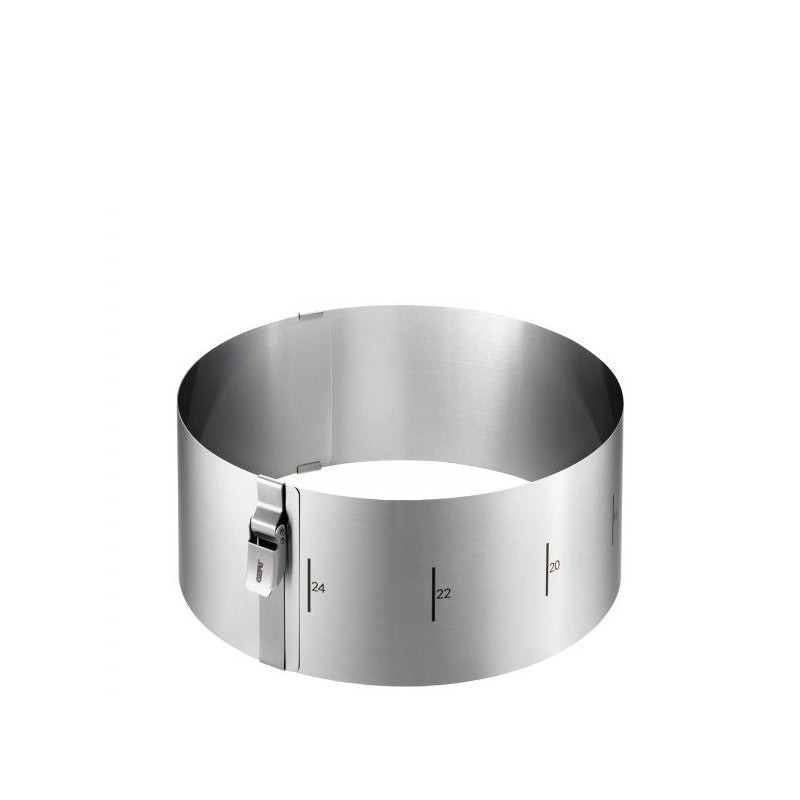 Cercle à gâteau h.10 cm en acier inoxydable Tondo clip Gefu - Mathon - 3