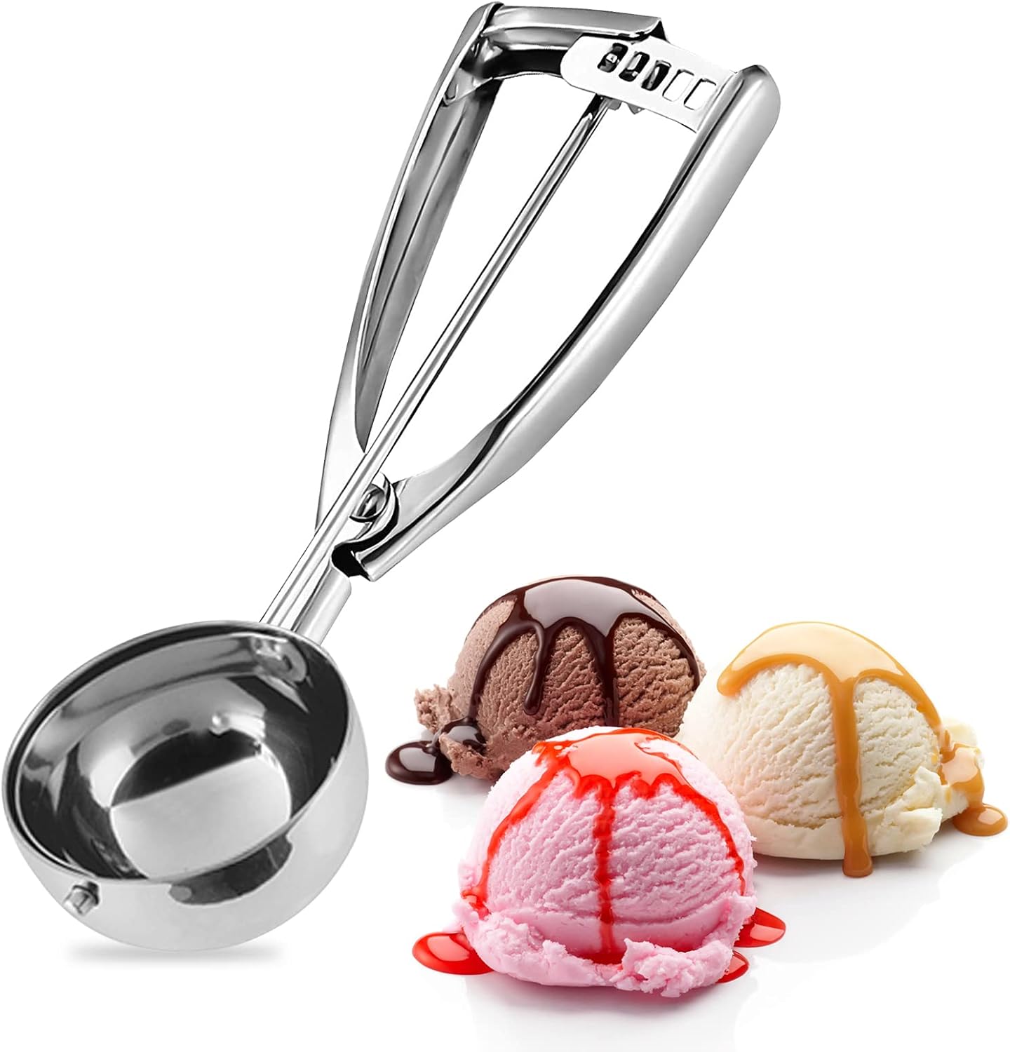 Grande cuillère à crème glacée 6,3 cm avec gâchette Vendos85 - Mathon