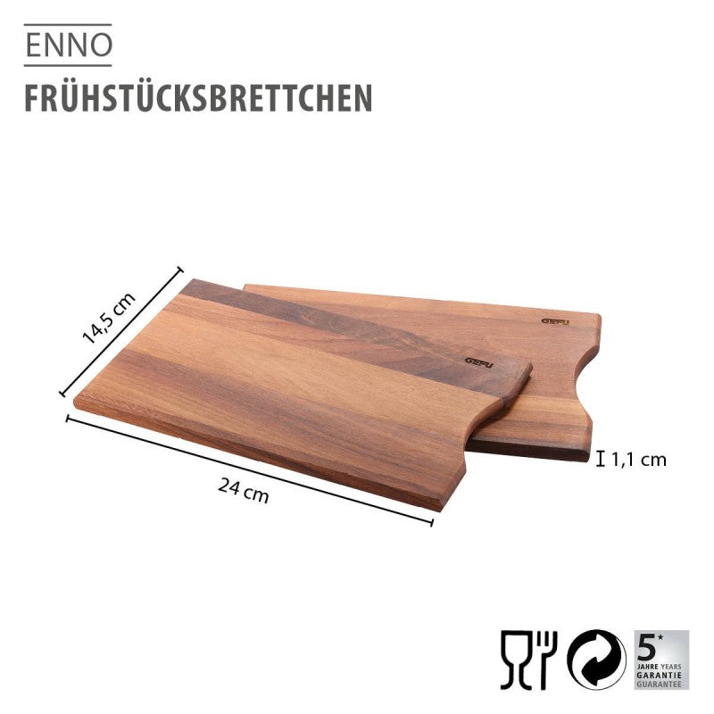 Planche à petit-déjeuner ENNO, 2 pièces, noyer Gefu - Mathon - 2