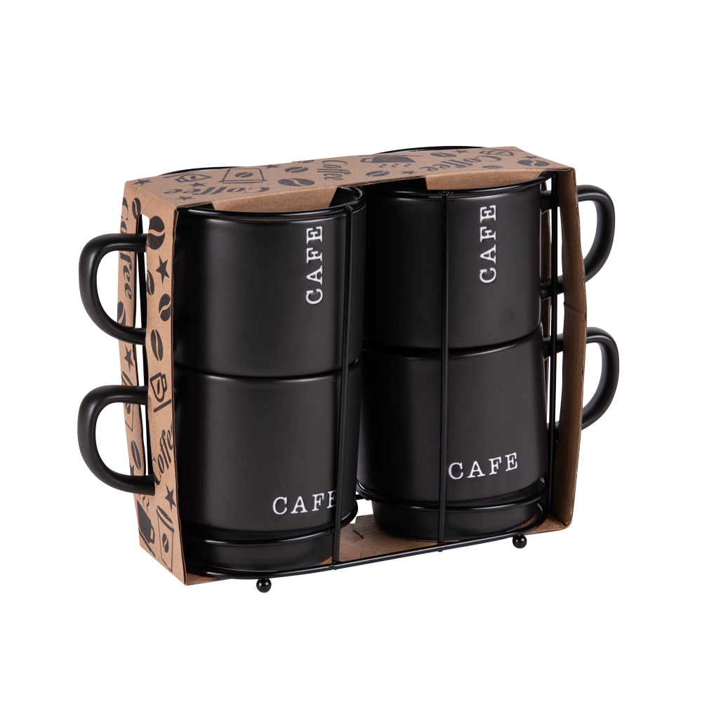 Tour 4 mugs café 39 cl Table passion - Mathon - 2