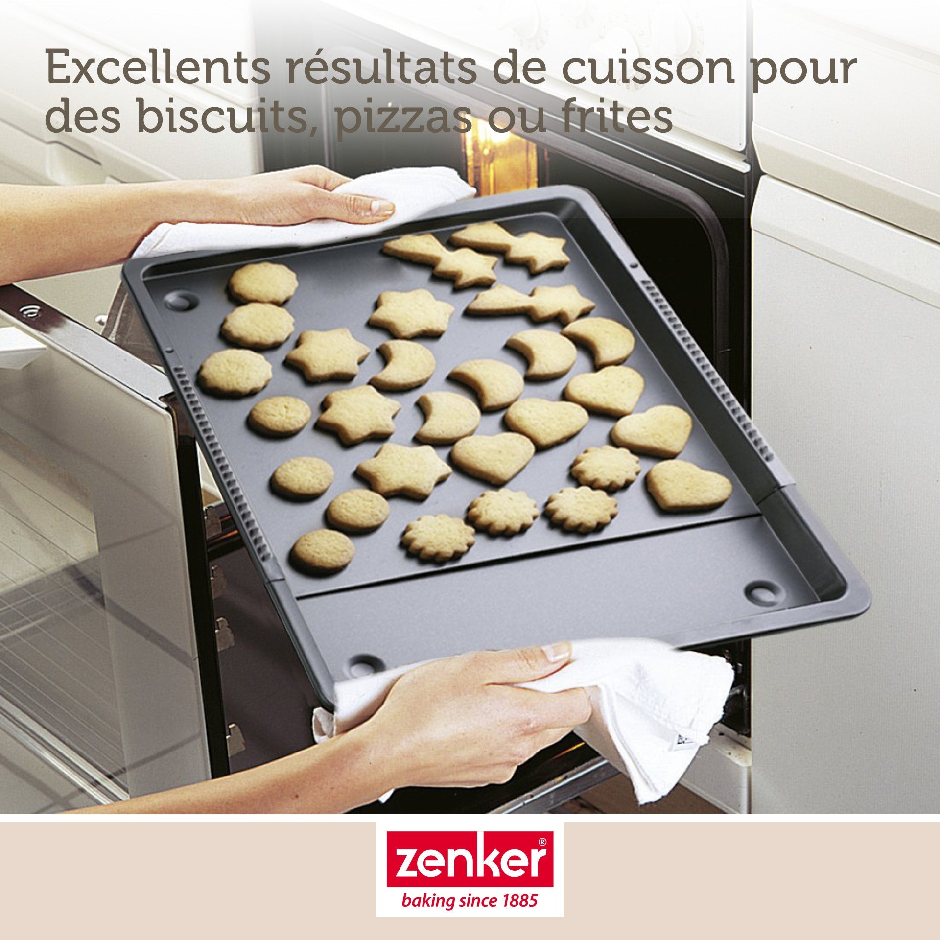 Plaque de cuisson four extensible de 37 à 52 cm Zenker Black Metallic Zenker - Mathon - 5