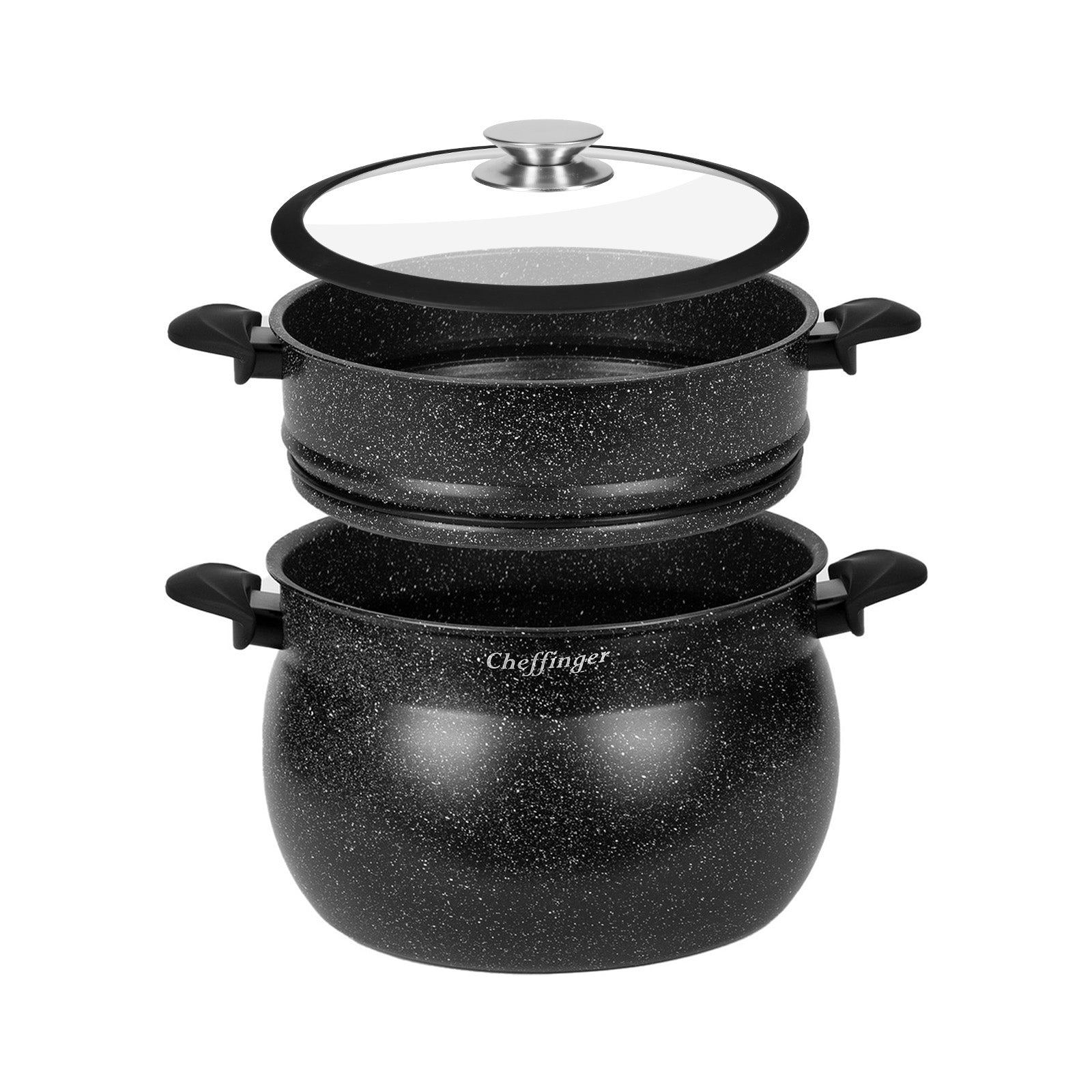 Marmite à Couscous Vapeur 6L Cheffinger - Mathon - 4