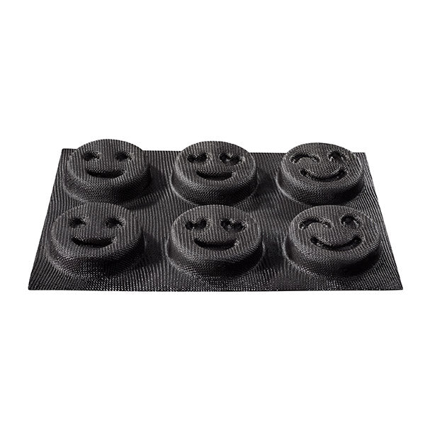 Moule 6 Smileys en silicone Flexipan - Mathon - 3