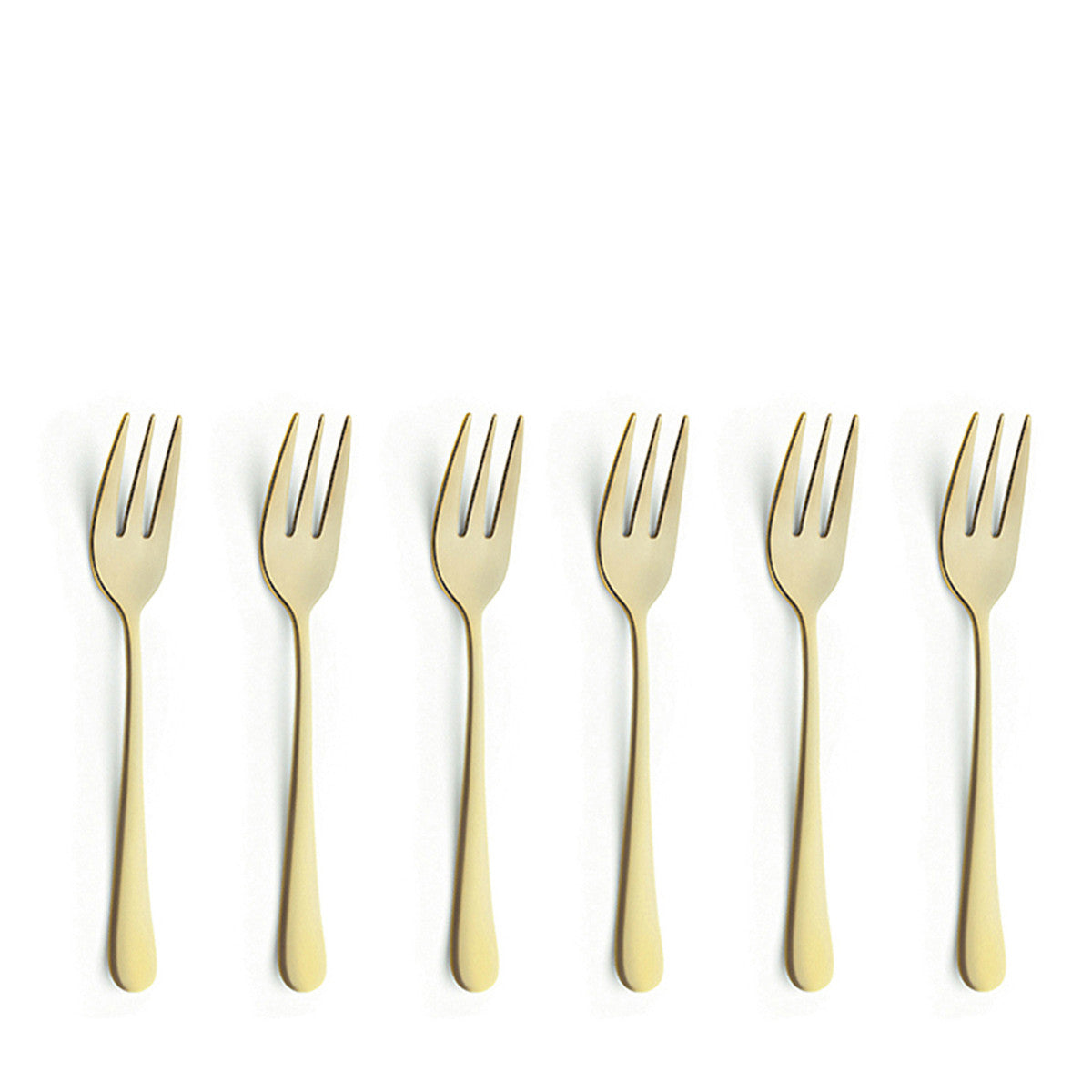 Austin - Service à gâteaux 6 pièces Doré mat Amefa - Mathon - 1