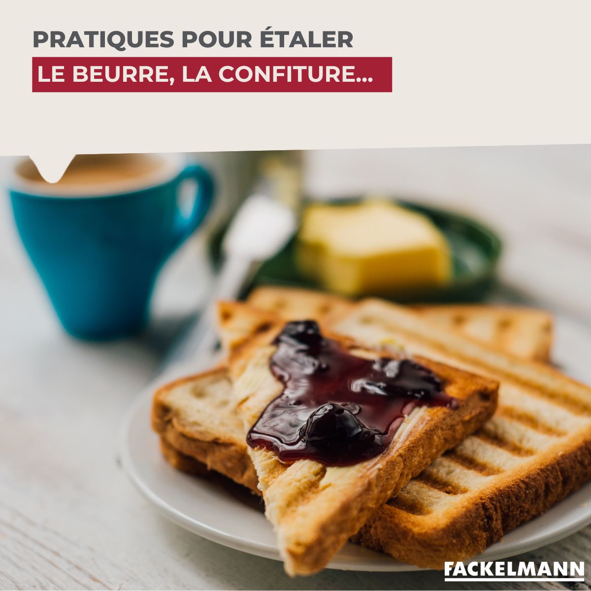 Lot de 2 couteaux à beurre 18 cm  Sybarys Fackelmann - Mathon - 5