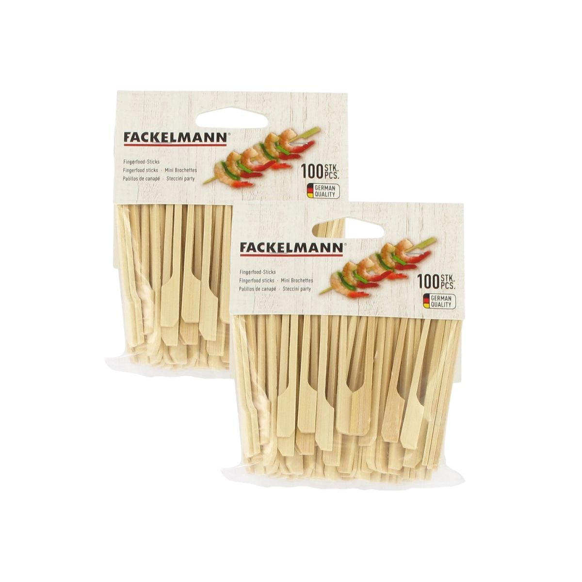 Lot de 200 pics à brochettes en bois 9 cm  Wood Edition Fackelmann - Mathon - 4