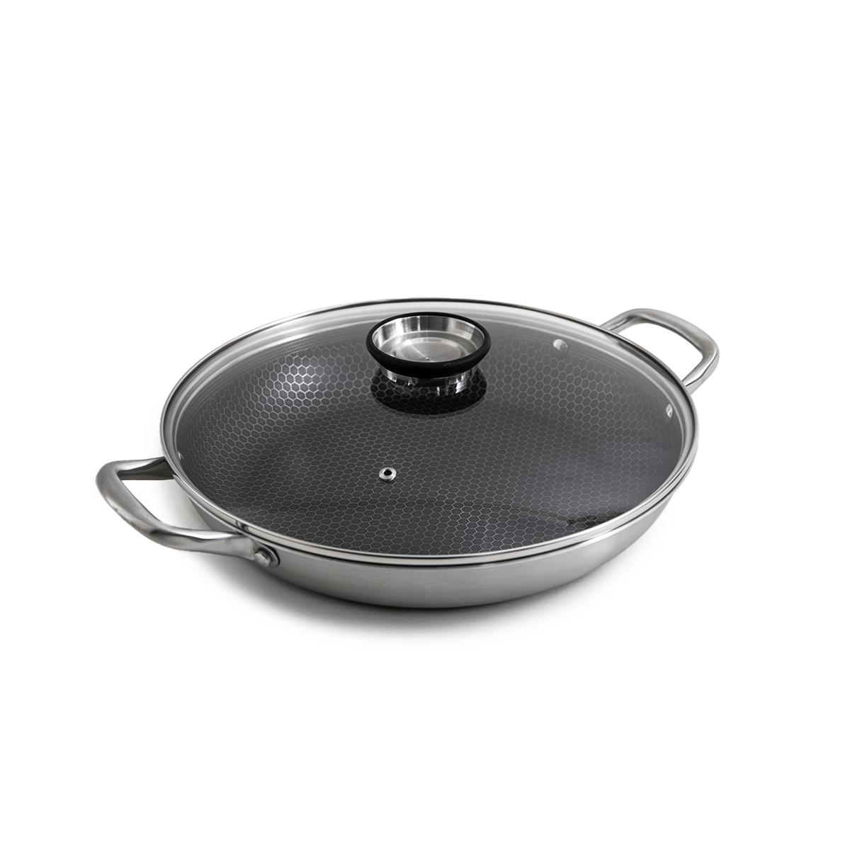 Plat à paëlla 32cm triplex avec couvercle - "Black Cube" Gam Hotel - Mathon - 2