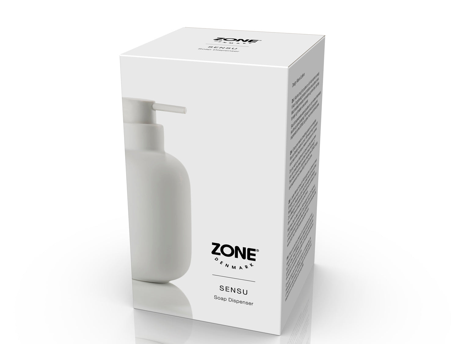 Distributeur de savon Sensu en Grès/ABS Blanc Zone Denmark - Mathon - 2