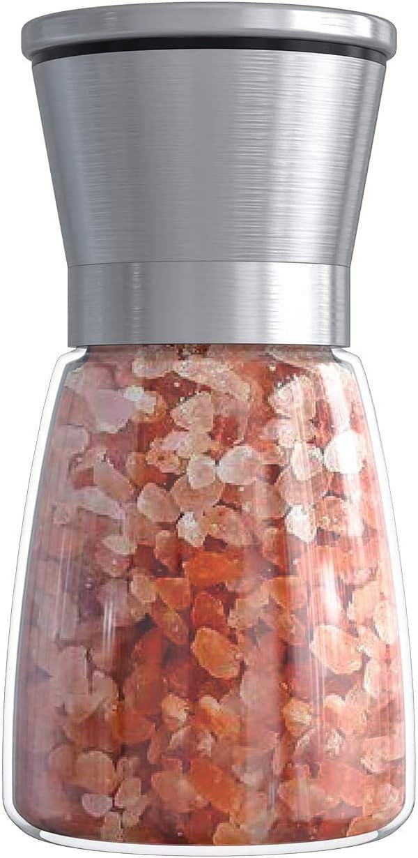 Moulin à poivre salé en acier inoxydable avec corps en verre Vendos85 - Mathon