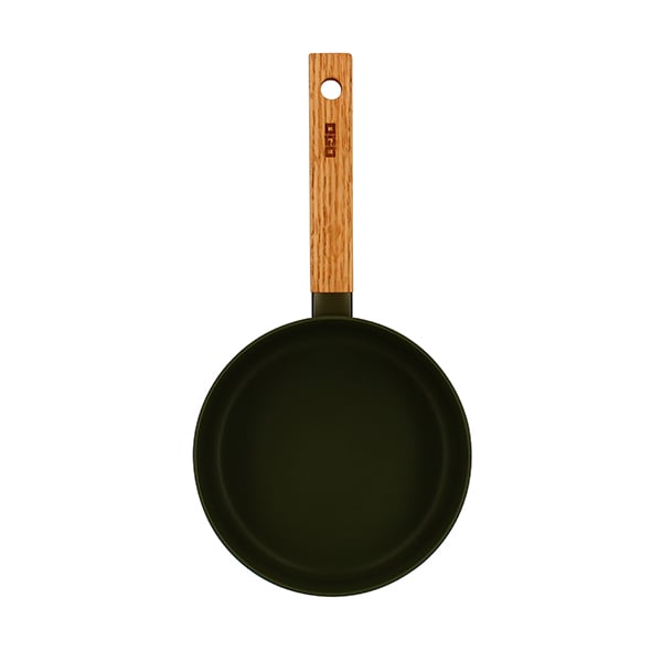 Casserole Ector induction aluminium revêtu manche en bois 18 cm vert Ogo - Mathon - 5