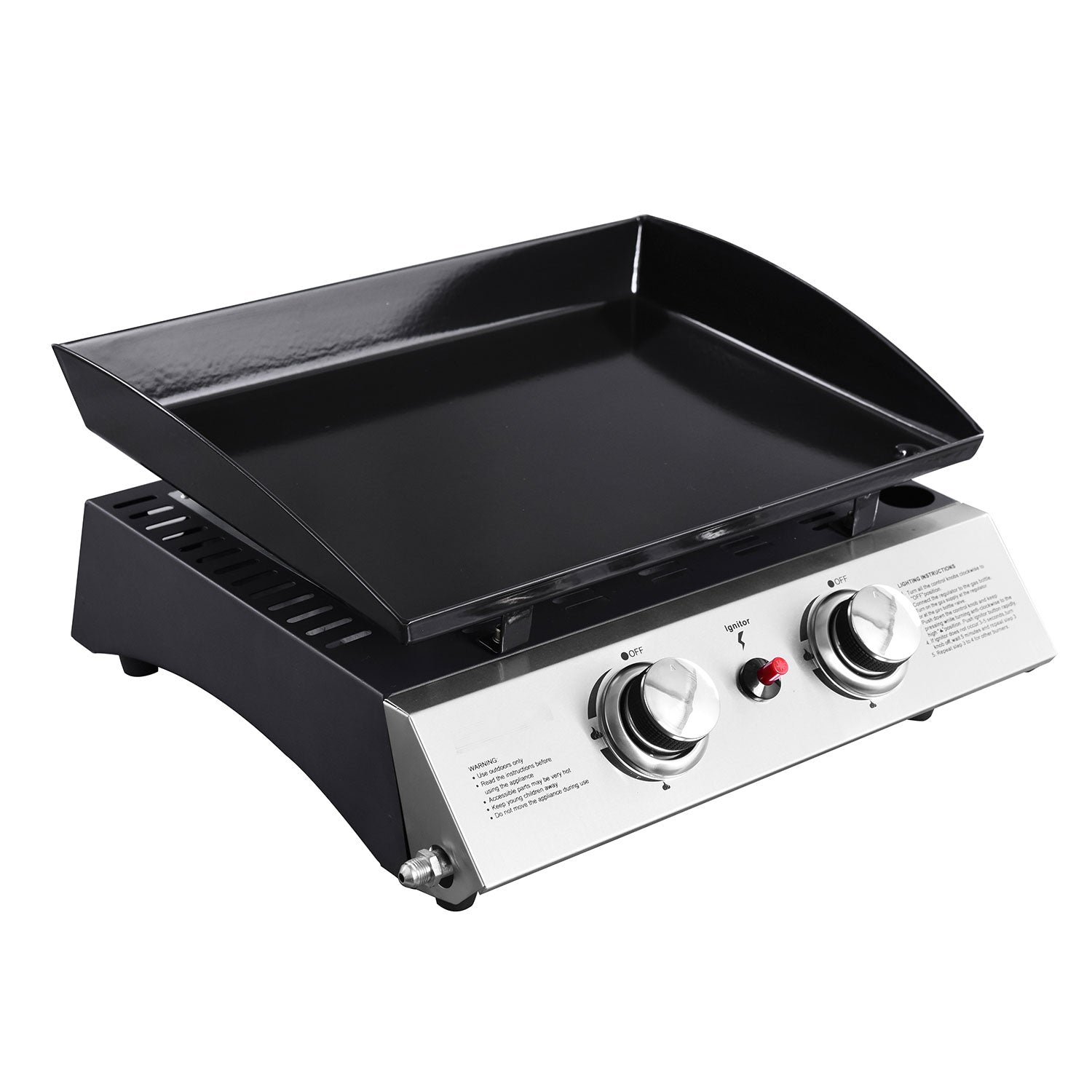 Plancha au gaz MALA - 2 brûleurs 5kW Happy Garden - Mathon - 1