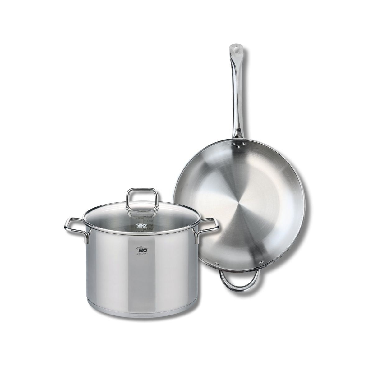 Ensemble de 1 Poêle de cuisson 32 cm et 1 faitout 26 cm  Profi Citrin Elo - Mathon - 1