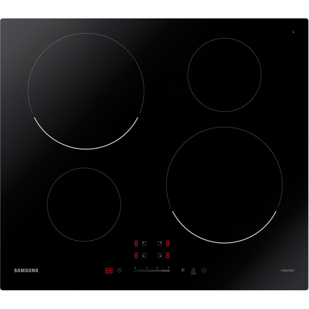 Table De Cuisson Induction   - 4 Zones - L 59 X P 57 Cm - Revetement Verre - Noir - Nz64m3707ak/ef Samsung - Mathon