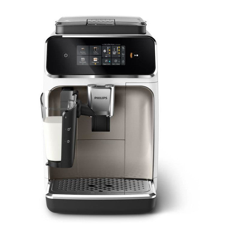 Machine A Café Expresso Broyeur Automatique -   - Ep2339/40 - Serie 2300 - Lattego - Chrome Blanc Philips - Mathon - 2