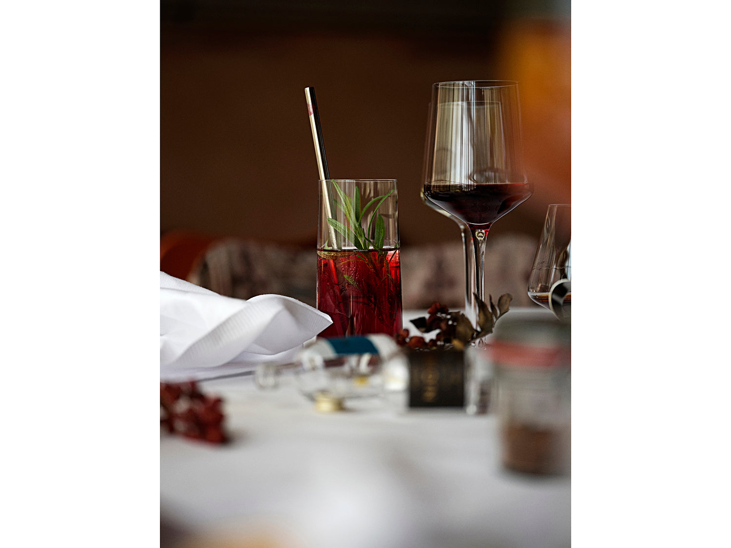 Set de 2 verres à vin rouge ROCKS 40cl en cristal sans plomb Transparent Zone Denmark - Mathon - 10