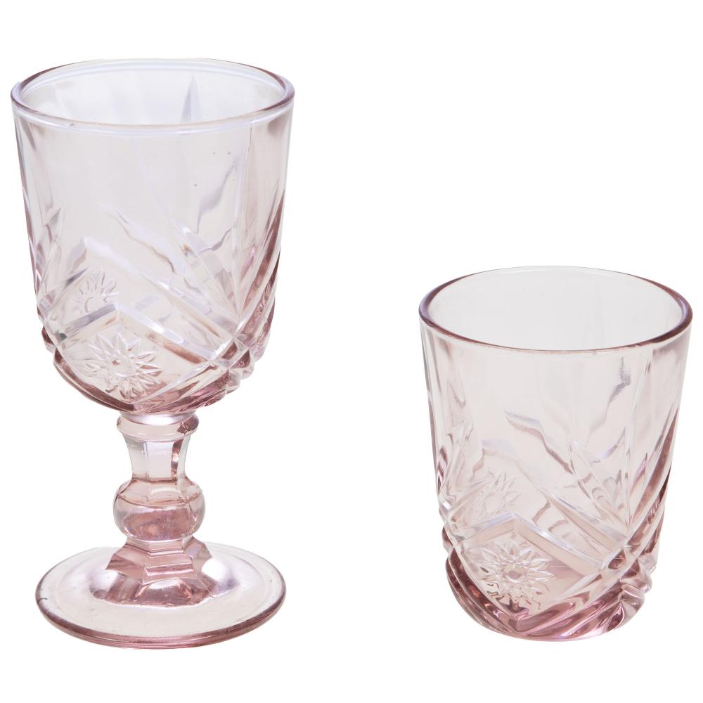 Boite de 6 gobelets rose Amadeus - Mathon - 2