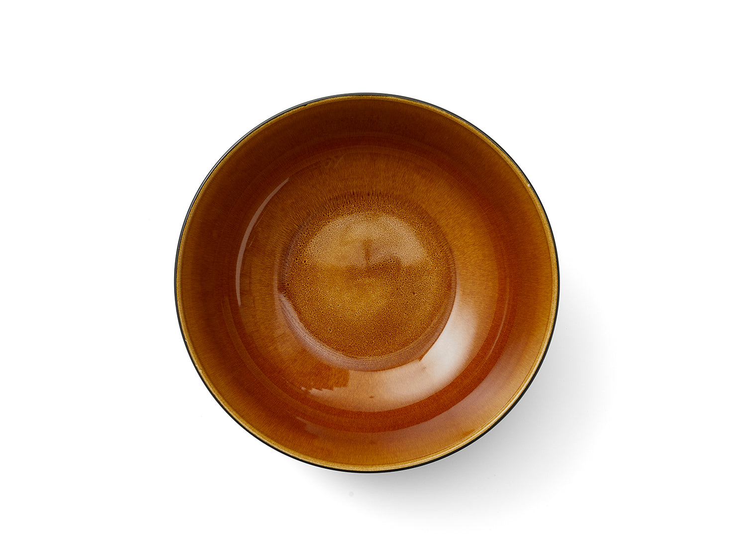 Saladier GASTRO en grès Noir/Ambre Bitz - Mathon - 2