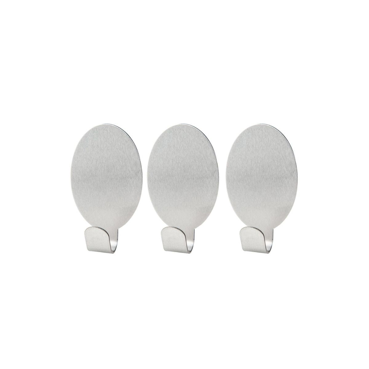 Lot de 3 crochets adhésifs universels ovales  Tecno Fackelmann - Mathon - 1
