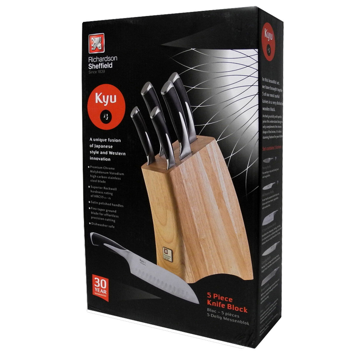 Kyu - Bloc 5 couteaux de cuisine Richardson Sheffield - Mathon - 3