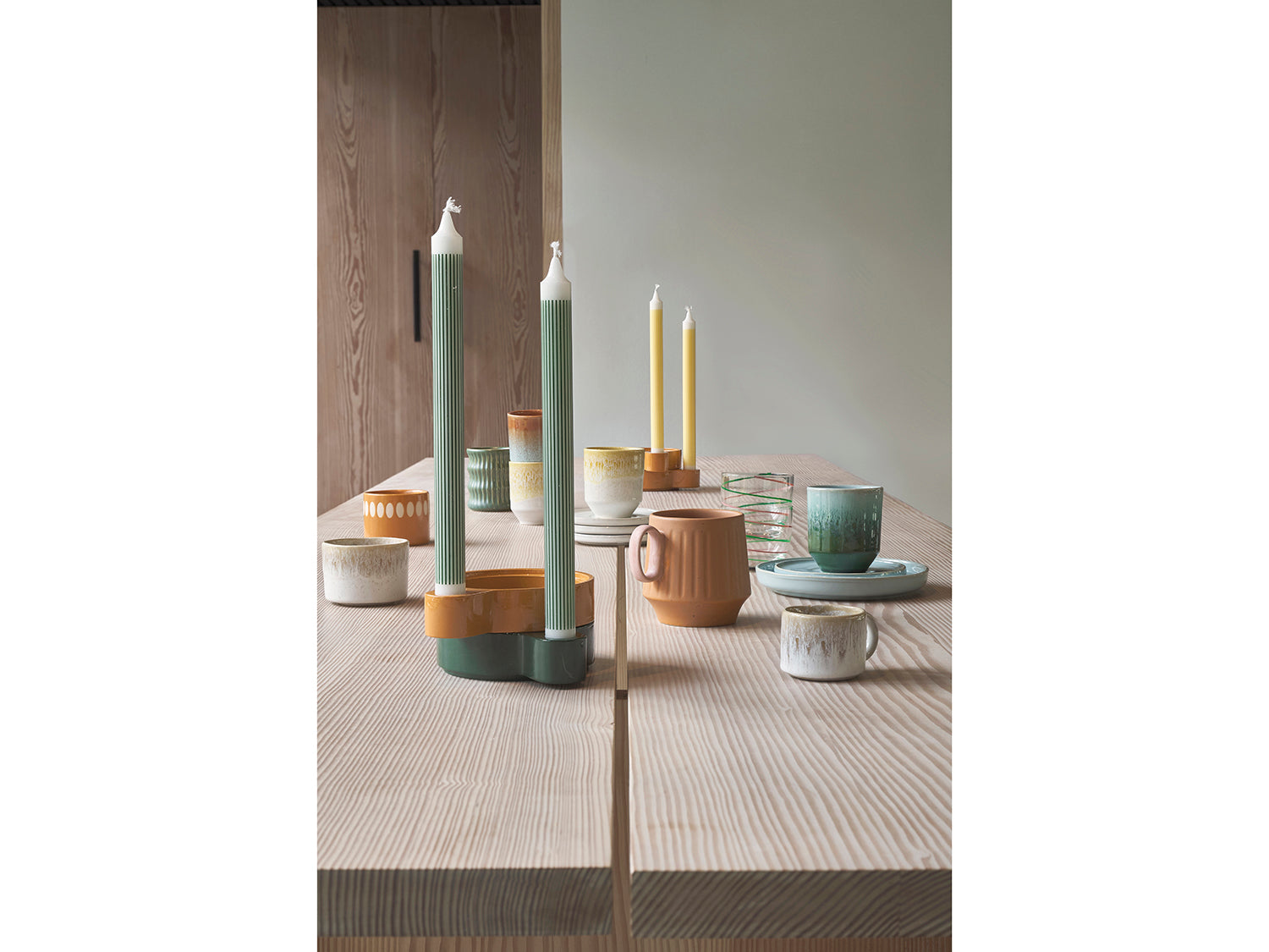 Bougeoir Styles en Aluminium Ambre Villa Collection - Mathon - 4