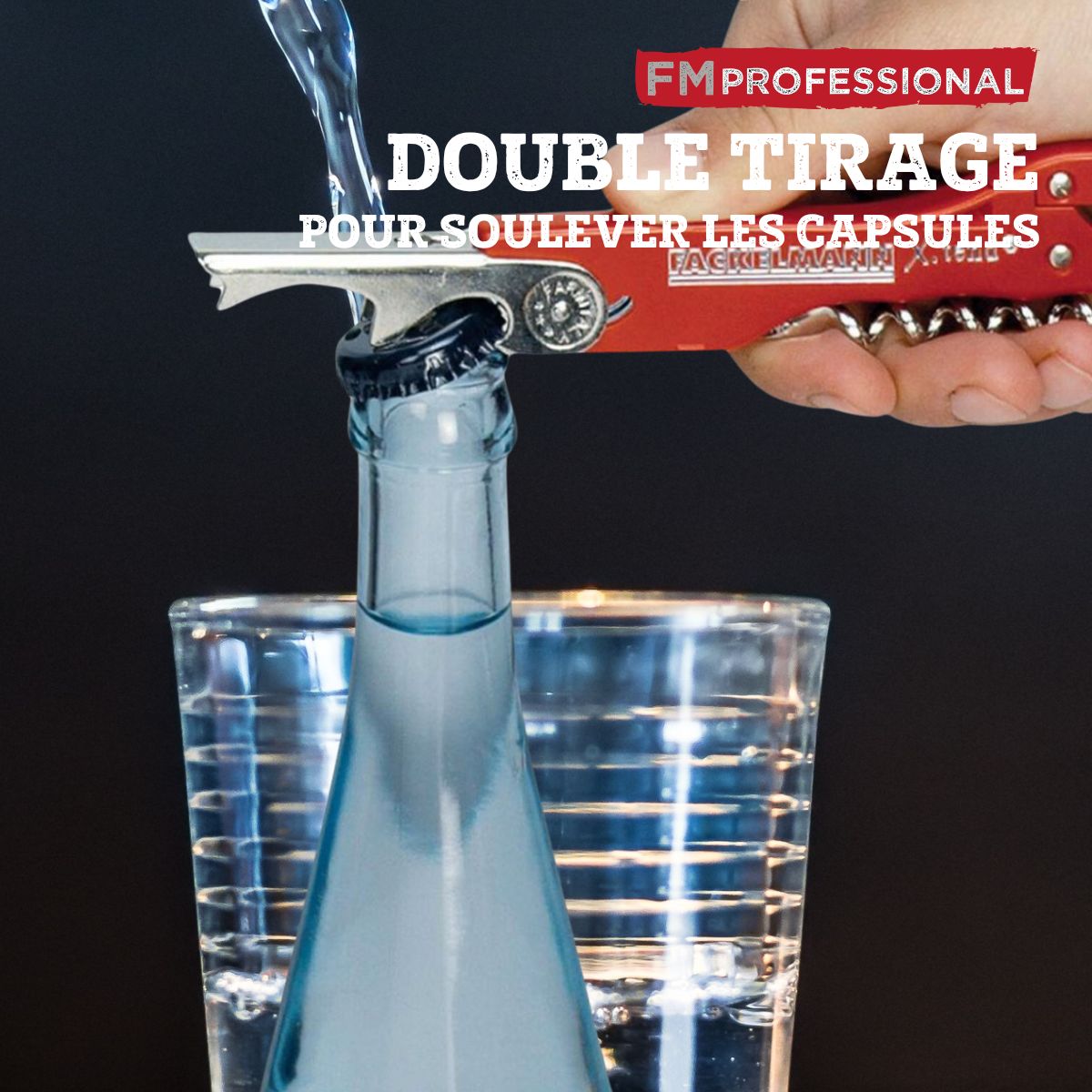 Tire-bouchon décapsuleur 13 cm  Boissons FM Professional - Mathon - 6