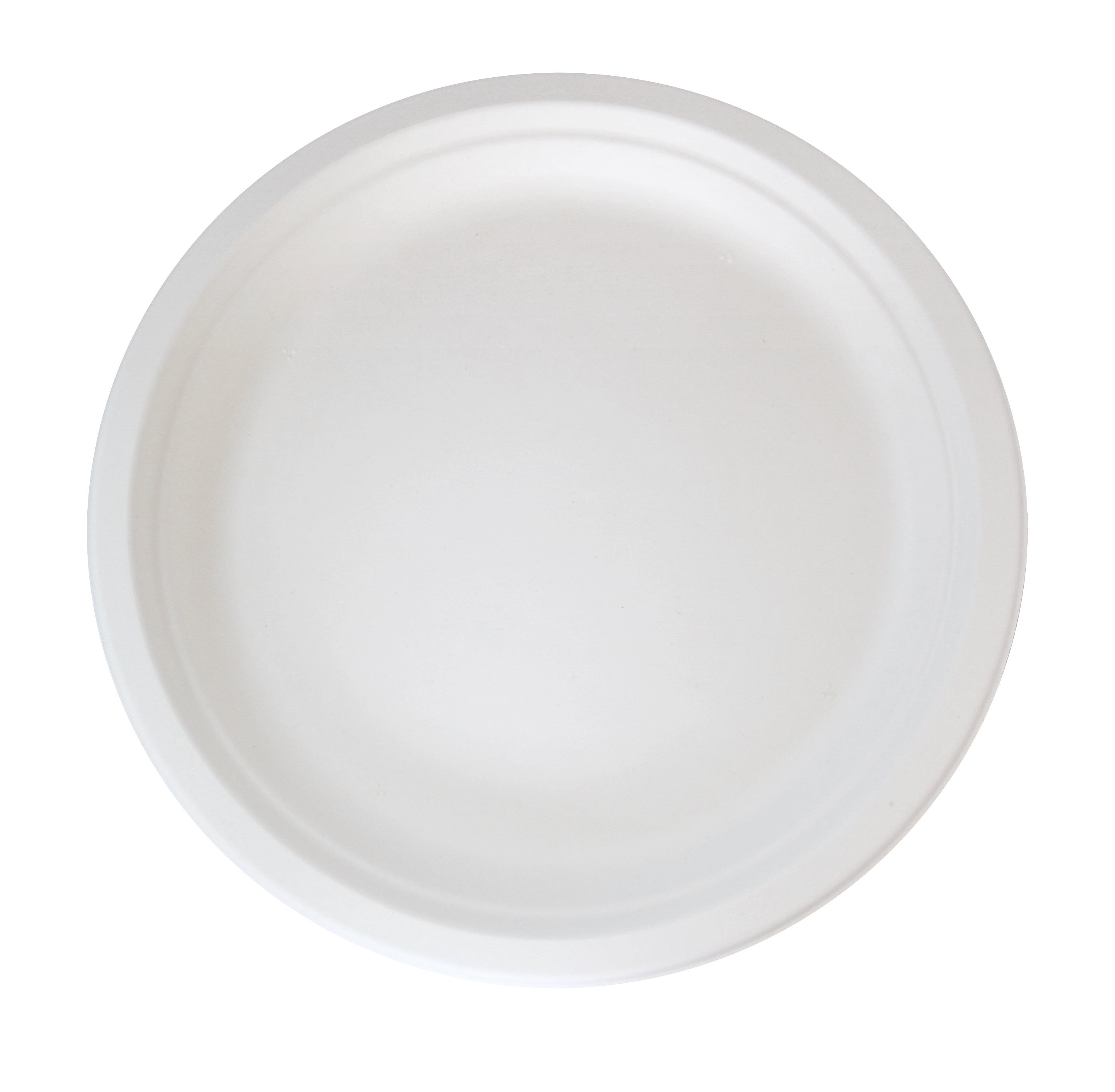 25Pcs - Assiette ronde blanche en pulpe  H23mm FirstPack - Mathon