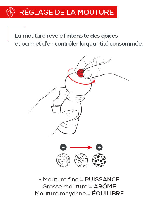 Boreal Moulin à poivre manuel en bois, noisette, 12 cm Peugeot - Mathon - 2