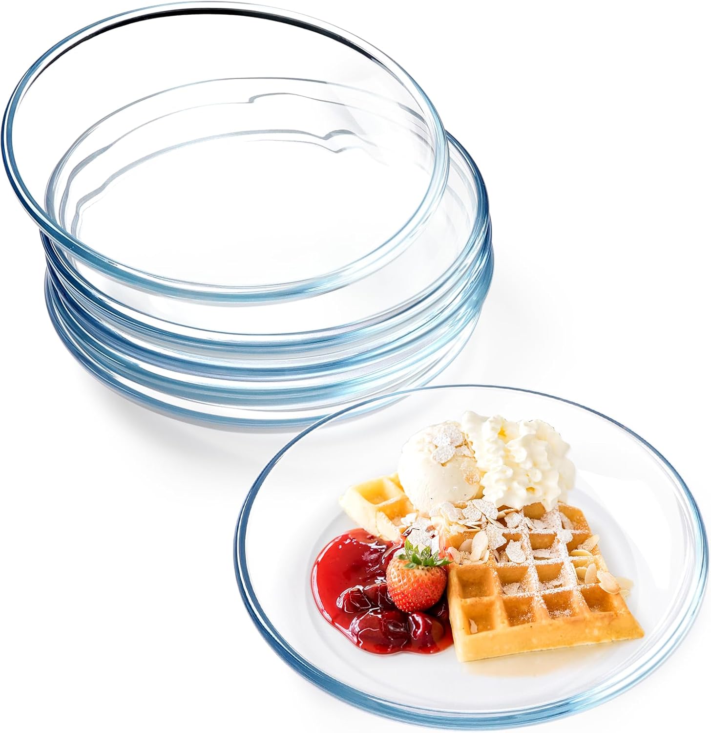 Assiettes réutilisables en plastique PET – lot pratique Vendos85 - Mathon