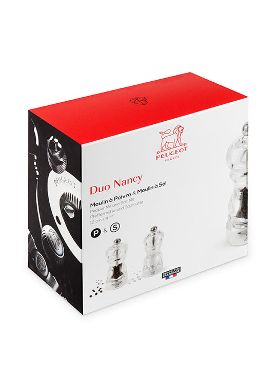 Nancy Duo de moulins à poivre et à sel manuels en acryl  12 cm Peugeot - Mathon - 2