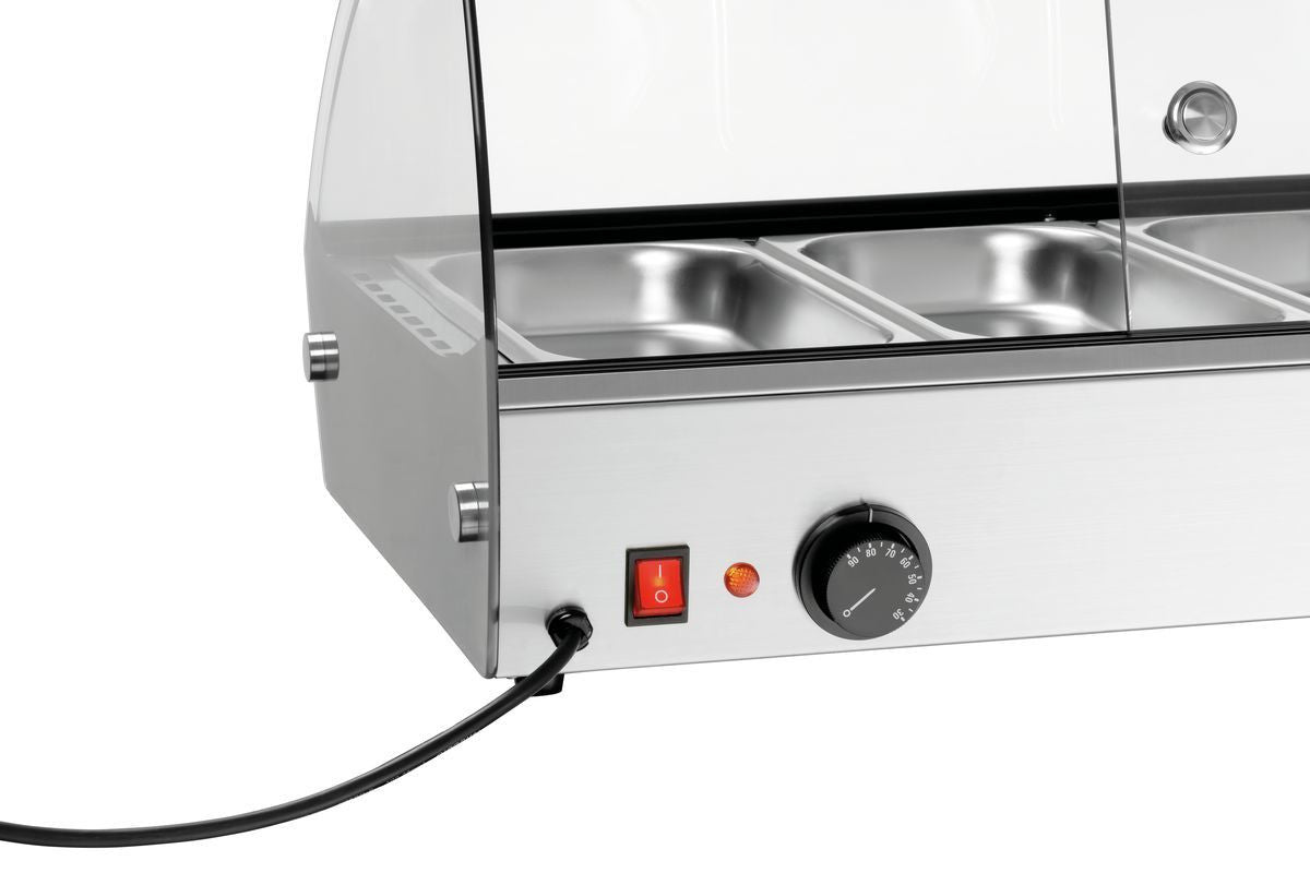 Vitrine chaude - 4 x GN 1/3 - Bartscher - Mathon - 5