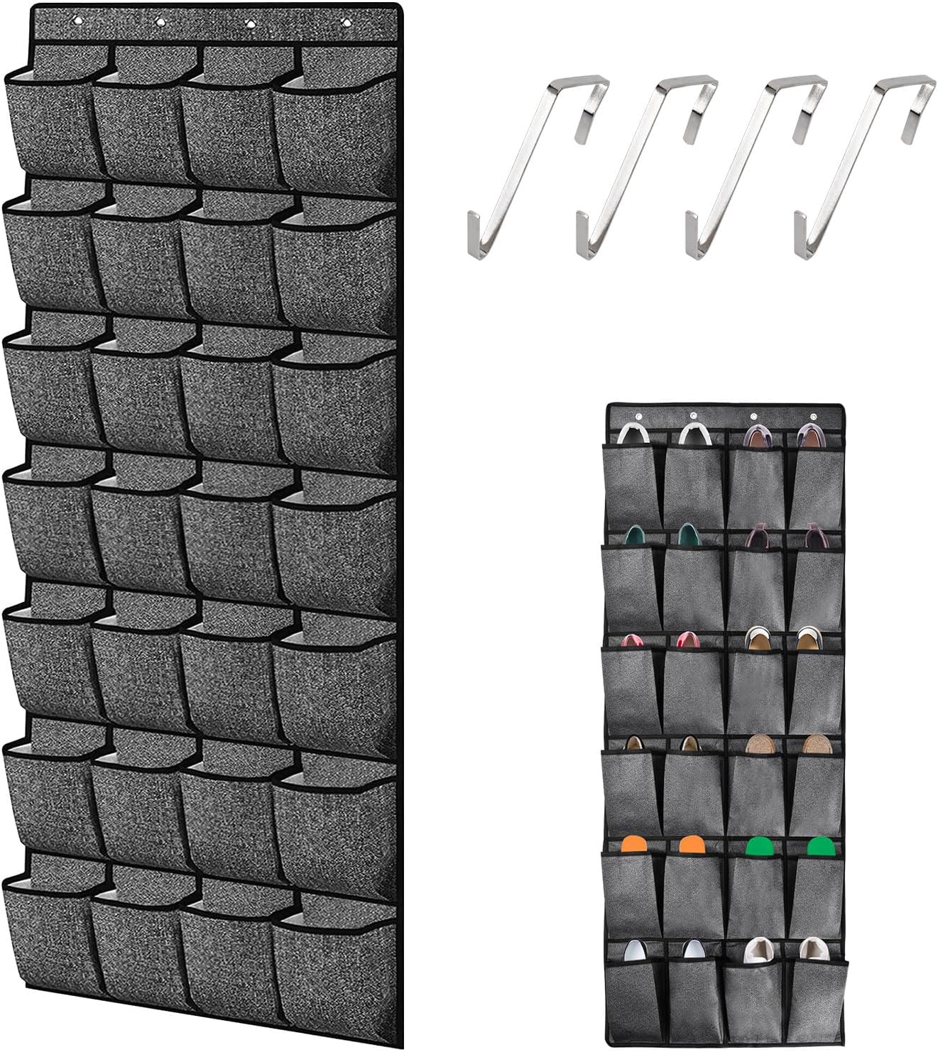 Organiseur de Chaussures à Suspendre avec 4 Crochet, 28 Poches Vendos85 - Mathon