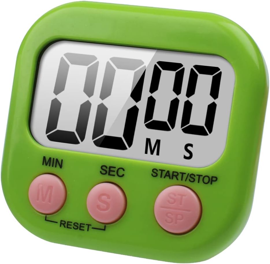 Minuteur de Cuisine magnétique avec Grand écran LCD vert Vendos85 - Mathon