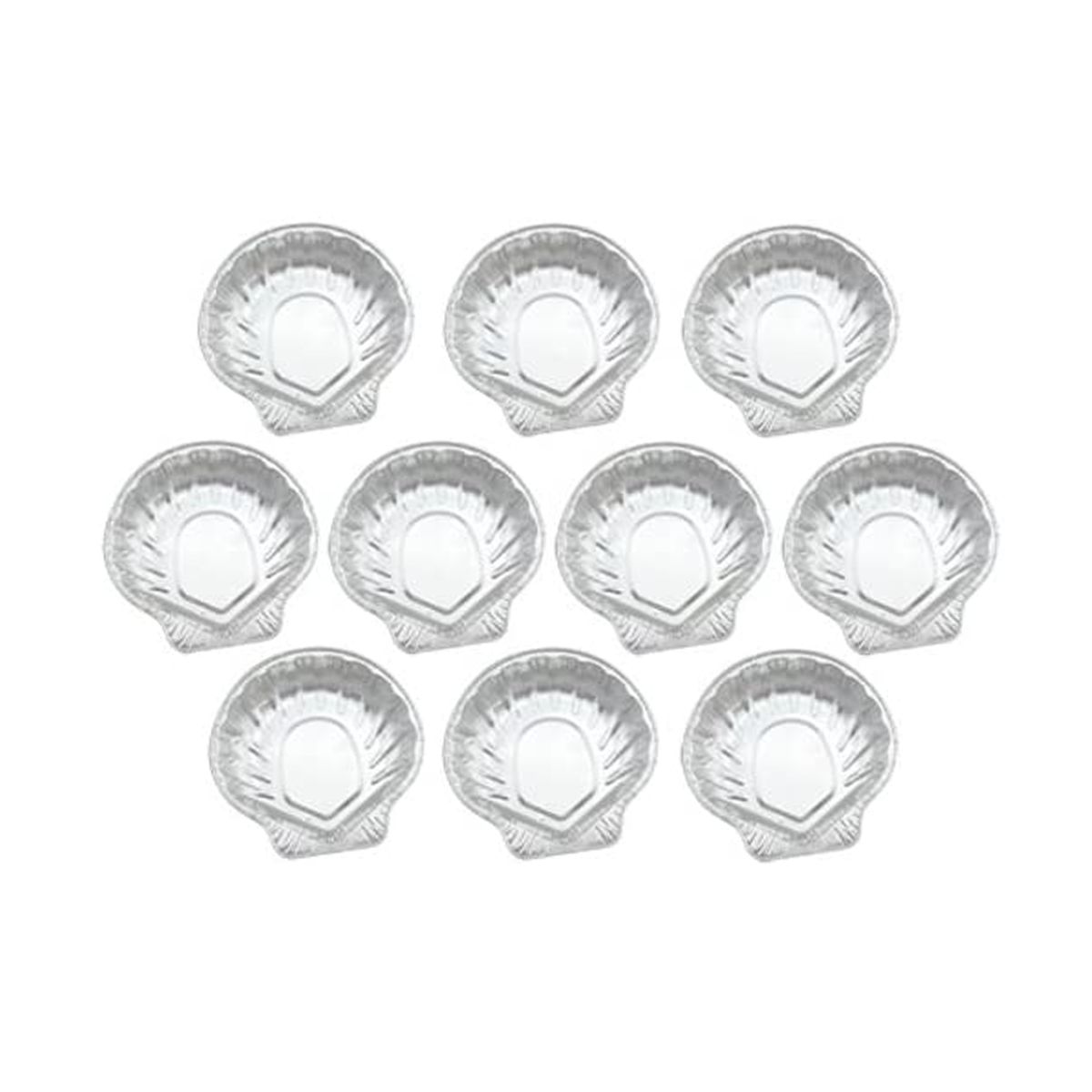 Lot de 10 plats à Saint-Jacques en aluminium  12,5 cm Fackelmann - Mathon - 1