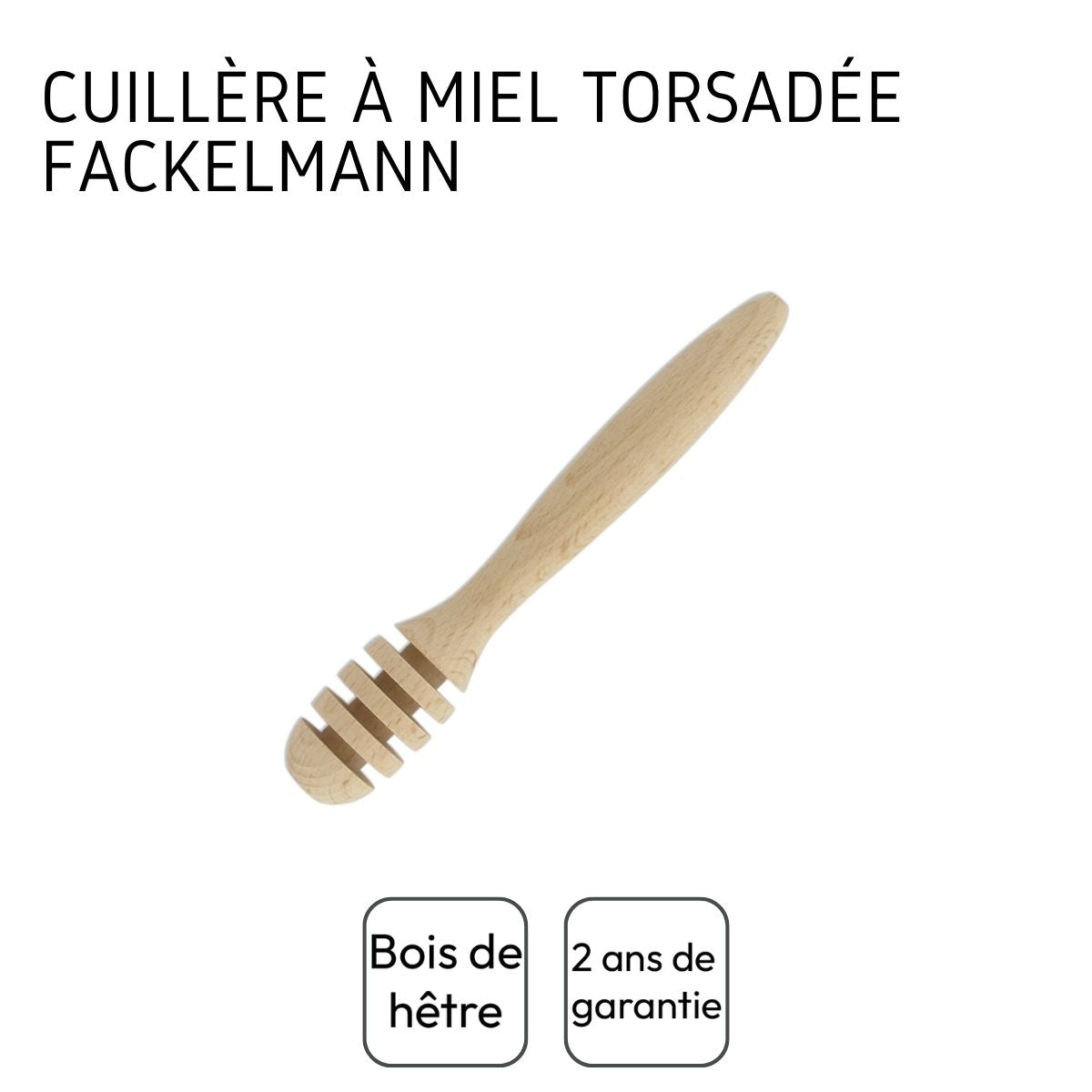 Ensemble de 2 Cuillères à miel en bois  Wood Edition Fackelmann - Mathon - 4